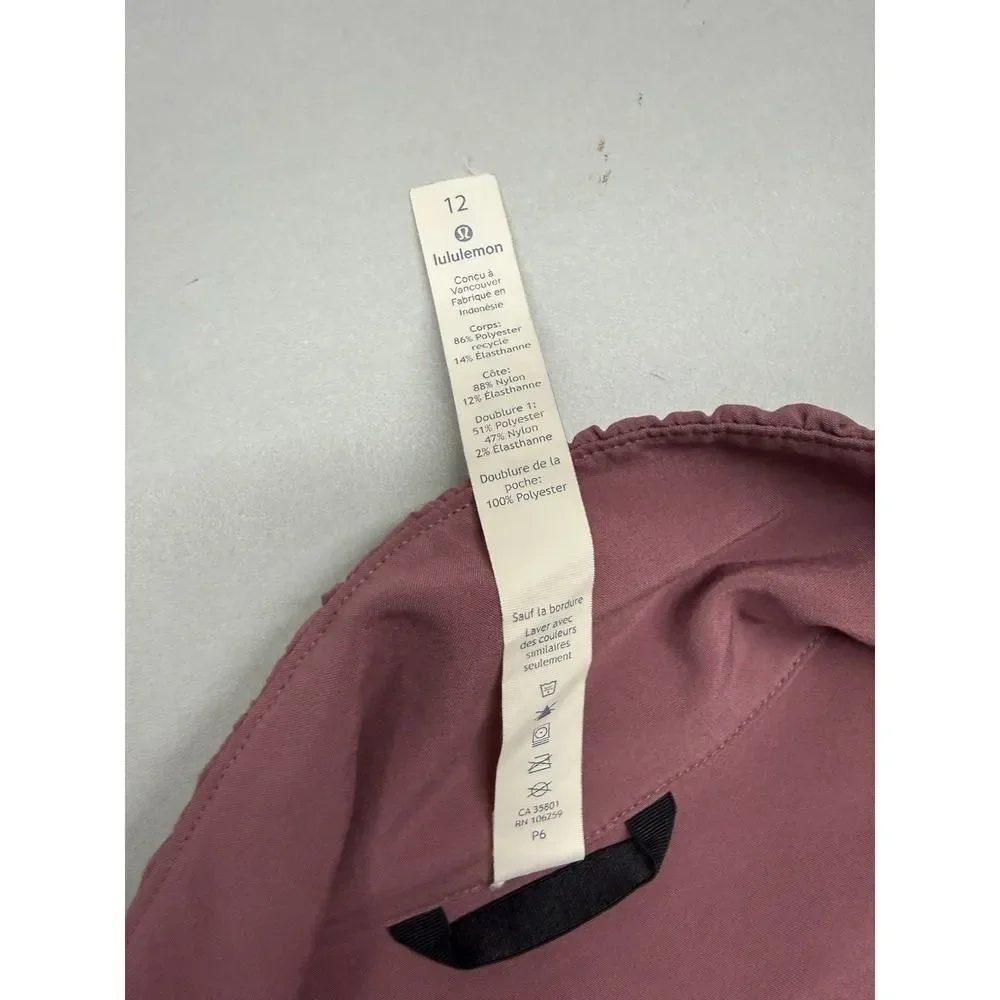 Lululemon Round Trip Jacket – Merlot / Dashing Purple – Size 12